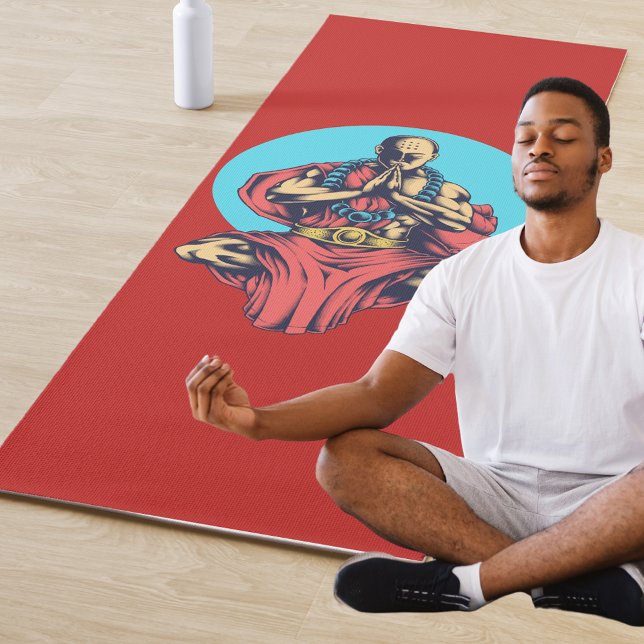 Praying Monk Yoga Mat (Creator Uploaded)