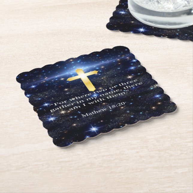 Praying Paper Coaster (Angled)
