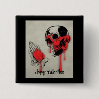 Praying Skull 15 Cm Square Badge