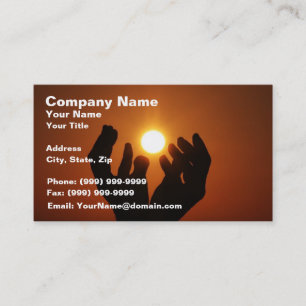 Praying to the Sun Business Card