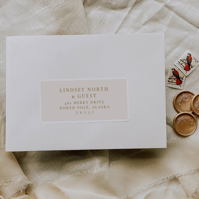 Pre-addressed Wedding Guest Mailing Label Stickers (Creator Uploaded)