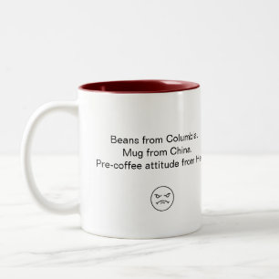 Pre-coffee Attitude coffee mug