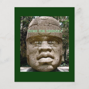 Pre-Colombian African American Olmec head Flyer