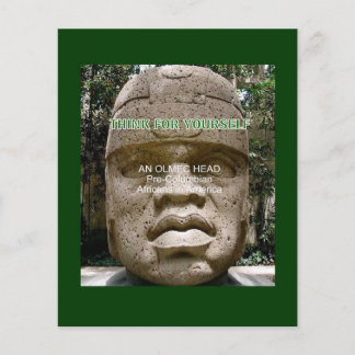 Pre-Colombian African American Olmec head Flyer