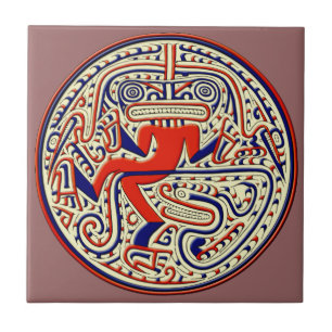 Pre-Columbian mythological animal Tile
