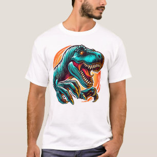 Pre-Historic Epic Dino Attack T-Rex T-Shirt