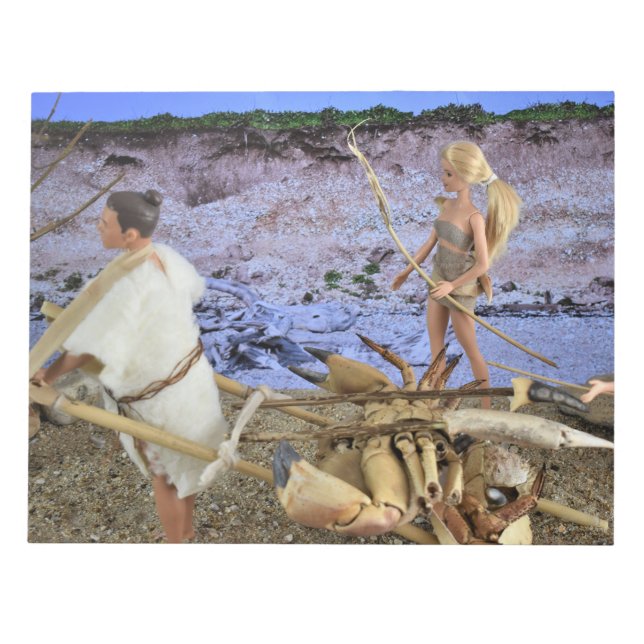 Pre-historic living. notepad (Front)