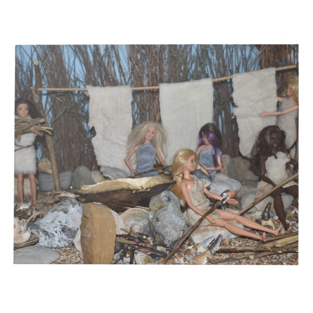 Pre-historic living. notepad (Front)