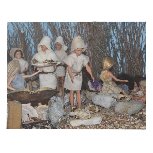 Pre-historic living. notepad (Front)