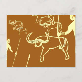 Pre-History Tassili rock paintings Postcard