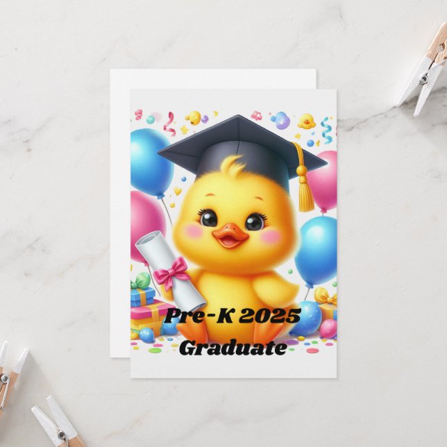 Pre-K 2025 Graduate Invitation (Front/Back In Situ)
