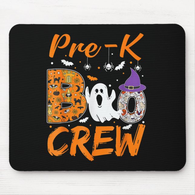 Pre K Boo Crew Teacher Student Halloween Pre Kinde Mouse Pad (Front)