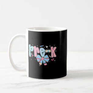 Pre-k Bow Pencil Chequered Funny Ck To School Coffee Mug