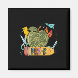 Pre-k Camo Back To School Gifts Teacher First Day Magnet
