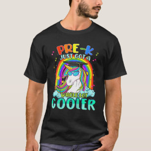 Pre-K Cooler Student Unicorn Rainbow Back To Schoo T-Shirt