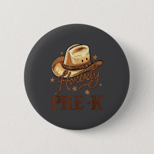 Pre K Country Howdy K Pre Western Rodeo Teacher Sm 6 Cm Round Badge
