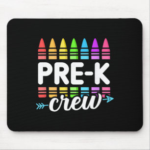 Pre-k Crew Teacher Team Squad Hello Byck School Gr Mouse Pad