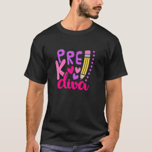Pre K Diva Girls First Day Of Pre K T-Shirt