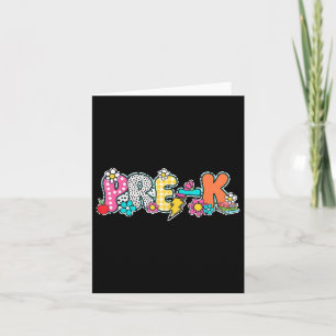 Pre-k Dream Team Back To School Dalmatian Dots Card