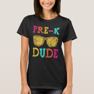 Pre K Dude Back to School vintage First Day of Sc T-Shirt