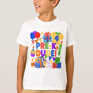 Pre-K Dude Birthday & First Day of School Shirt