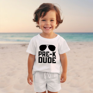Pre-K Dude First Day of Preschool Sunglasses T-Shirt