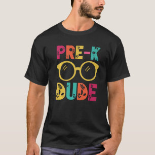 Pre k Dude Glasses Back To School Teacher Student T-Shirt