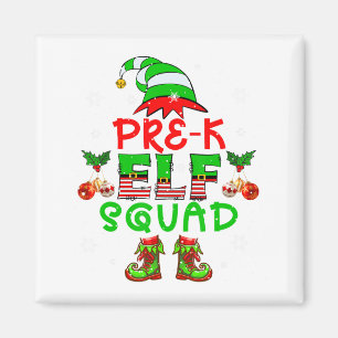Pre-k Elf Squad Xmas Teacher Elf Costume Job Team Magnet