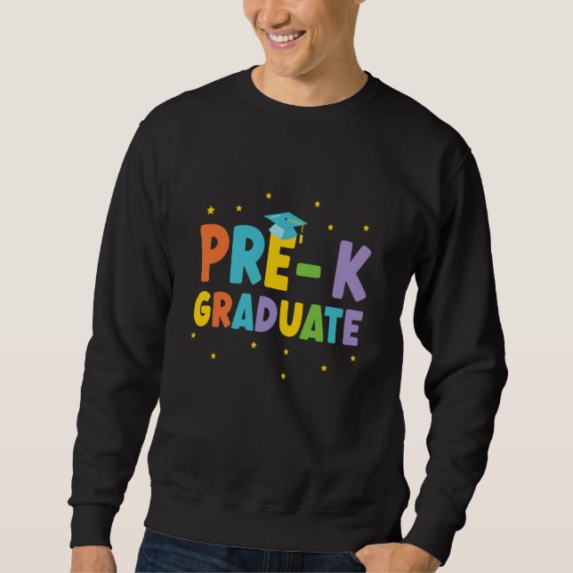 Pre K Graduate Cute Pre Kindergarten Pk Kids Sweatshirt (Front)