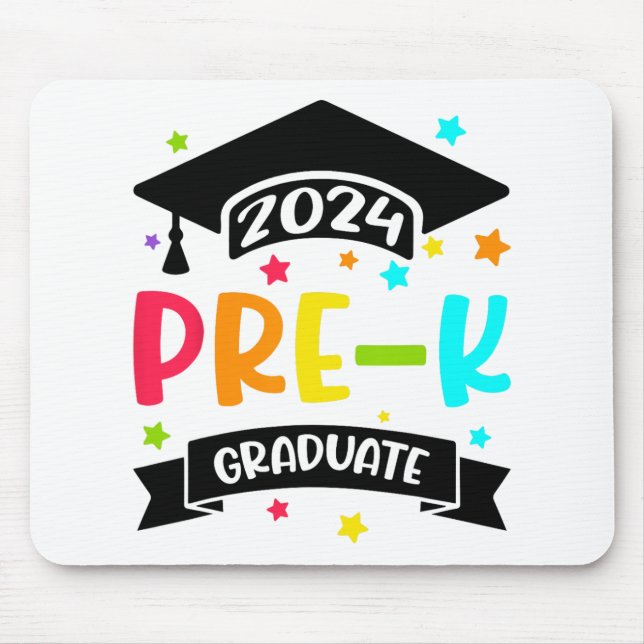 Pre K Graduate Preschool 2024 Graduation Gifts  Mouse Pad (Front)
