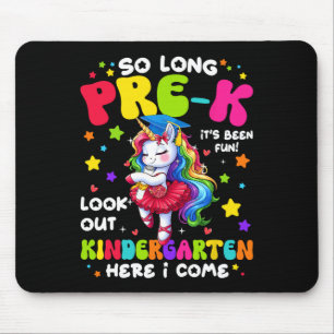 Pre-k Graduation 2025 Kindergarten Here I Come Uni Mouse Pad
