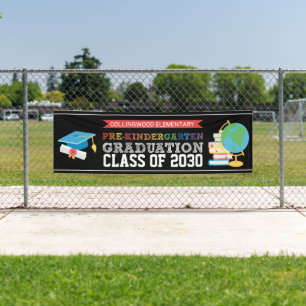Pre-K Graduation Ceremony or Party  Banner