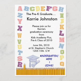 Pre-K graduation Invitation
