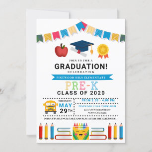 Pre-K Graduation Invitation
