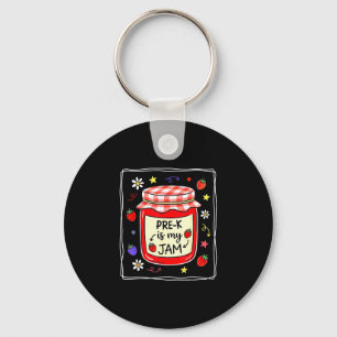 Pre-k is jam strawberry pre-k teacher girls kids key ring