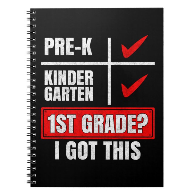 PRE-K KINDERGARTEN 1ST GRADE? I GOT THIS NOTEBOOK (Front)