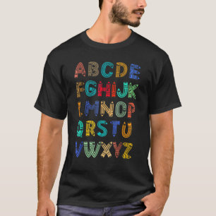 Pre K Kindergarten Hi Alphabet Back To School Teac T-Shirt