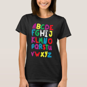 Pre K Kindergarten Hi Alphabet Back To School Teac T-Shirt