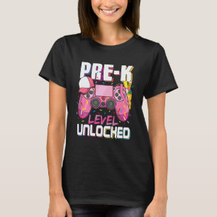 Pre-K Level Unlocked Donut Back To School Teachers T-Shirt