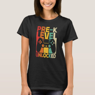 Pre K Level Unlocked First Day Back To School T-Shirt