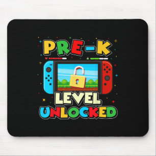 Pre-k Level Unlocked Video Gamer Boys Kids Ck To S Mouse Pad