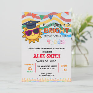 Pre K Preschool Graduation Ceremony Invitation