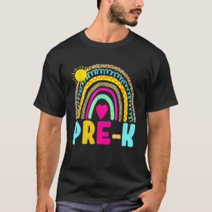 Pre k Rainbow Back To School Teacher Girls Boys Ki T-Shirt