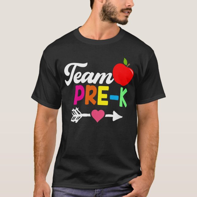 Pre-K Rainbow Squad Pre K Team T-Shirt (Front)