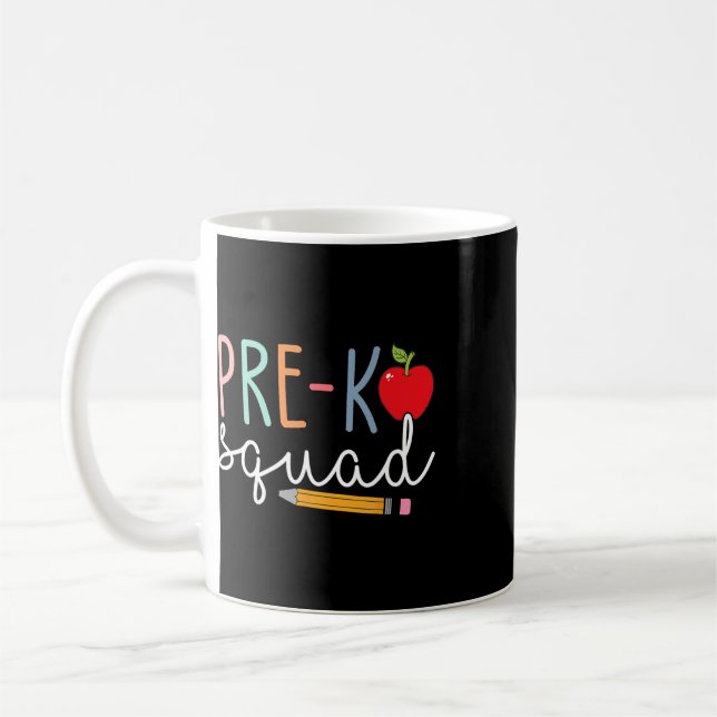 Pre-k Squad Pre-k Ck To School  Coffee Mug (Left)