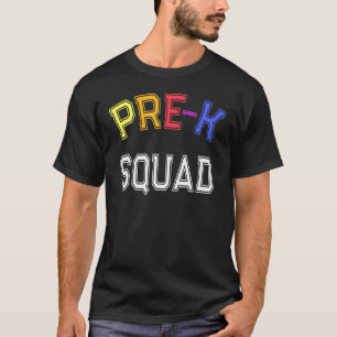 PRE-K SQUAD Reading Teacher Kindergarten Reader Cr T-Shirt