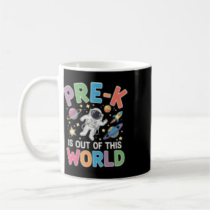 Pre-k Student Teacher Astronaut Space Ck To School Coffee Mug