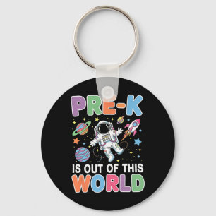 Pre-k Student Teacher Astronaut Space Ck To School Key Ring