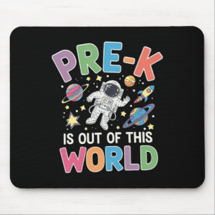 Pre-k Student Teacher Astronaut Space Ck To School Mouse Pad