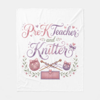 Pre-K Teacher and Knitter | Cosy Fleece Blanket